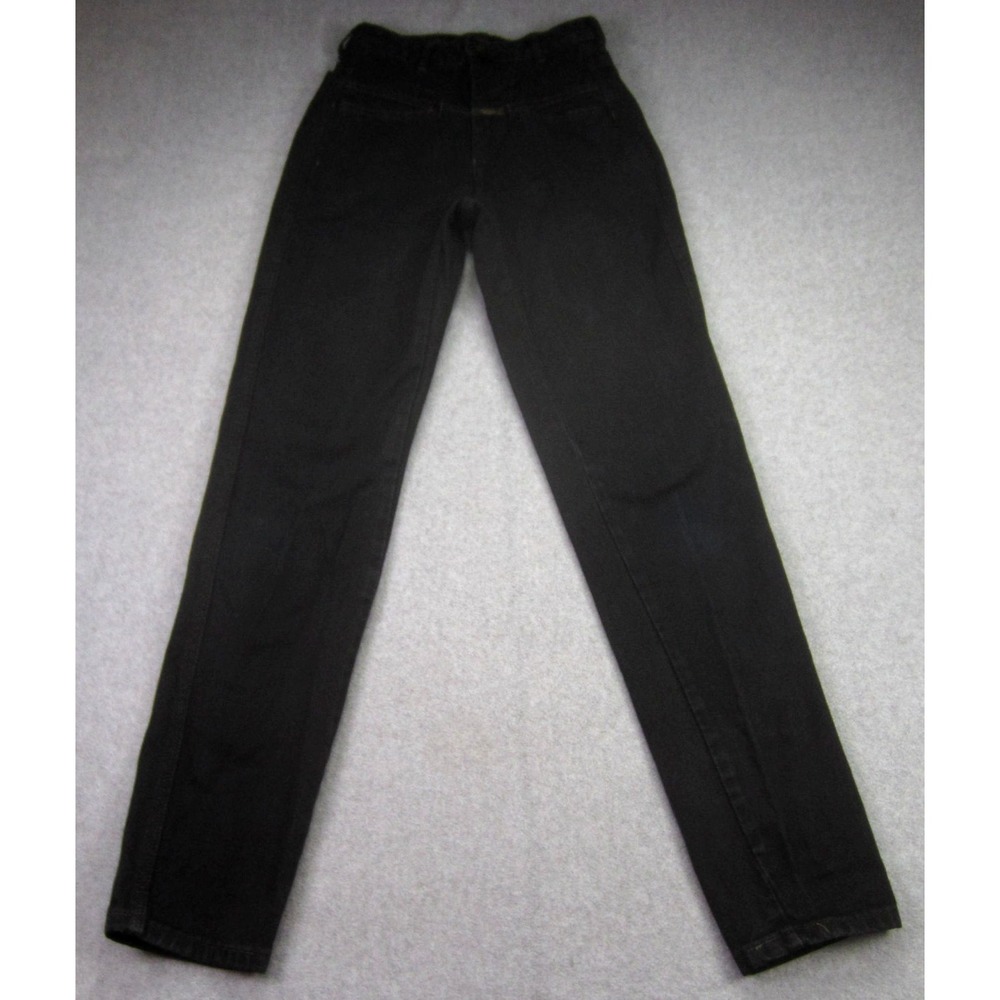Vtg Marithe Francois Girbaud Womens 1/2 Jeans 23x30.5 High Rise 90s Black READ
